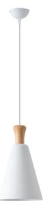 Lustr na lanku SIMPLO 1xE27/15W/230V bílá pr. 20 cm