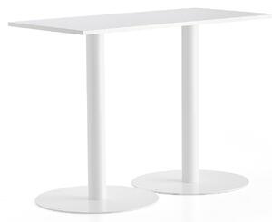 AJ Produkty Barový stůl ALVA, 1400x700x1000 mm, bílá, bílá
