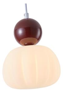 Lustr na lanku HELIOS 1xG9/7W/230V bílá/hnědá