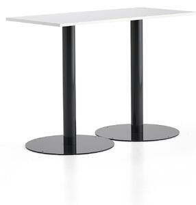 AJ Produkty Barový stůl ALVA, 1400x700x1000 mm, antracitová, bílá