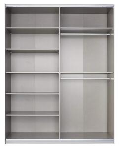 Šatní skříň SHEA II šedá, šířka 181 cm