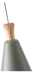 Lustr na lanku SIMPLO 1xE27/15W/230V šedá pr. 20 cm