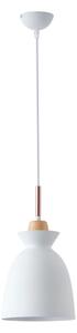 Lustr na lanku SIMPLO 1xE27/15W/230V bílá pr. 19,5 cm