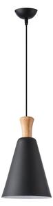 Lustr na lanku SIMPLO 1xE27/15W/230V černá pr. 20 cm
