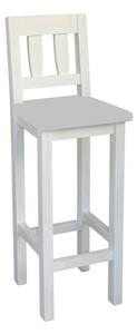 ARTEN Rustikální barová židle POPRAD WHITE SIL10 (bílý vosk)