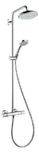 Hansgrohe Croma 220 - Sprchový set Showerpipe s termostatem, 220 mm, 4 proudy, EcoSmart 9 l/min, chrom 27188000
