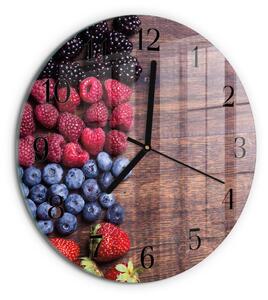 Skleněné nástěnné hodiny Lesní plody zsoc-fi30-00181628