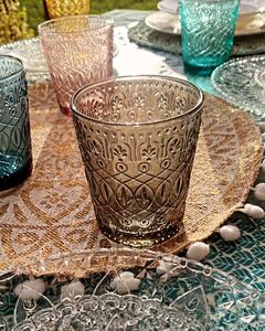 VILLA D’ESTE HOME TIVOLI Set sklenic na vodu Classic Nouveau 6 kusů, barevný, reliéf, 310 ml