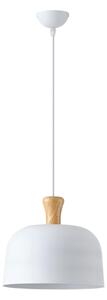 Lustr na lanku SIMPLO 1xE27/15W/230V bílá pr. 27 cm