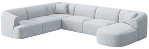 -25 % Dny MOMENTI– Cosmopolitan Design Světle šedá čalouněná rohová pohovka Campi 330 cm, levá
