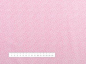 Biante Bavlněný povlak na polštář s lemem Sandra SA-256 Rýže na růžovém 45 x 45 cm