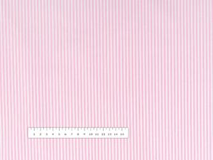 Biante Bavlněný povlak na polštář s lemem Sandra SA-255 Růžovo-bílé proužky 45 x 45 cm