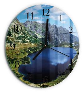 Skleněné nástěnné hodiny Morské oko zsoc-fi30-00178527