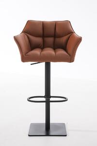 Barová židle Damas B1 ~ koženka, černý rám Barva Světle hnědá