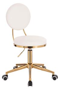 LuxuryForm DESIGN Taburet PORTO - bílo-zlatý