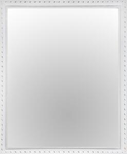 Nástěnné zrcadlo Lisa 45x55 cm, bílé, ornamenty