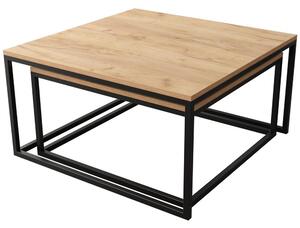 Konferenční stolek Elbi - "2v1" - dub craft zlatý