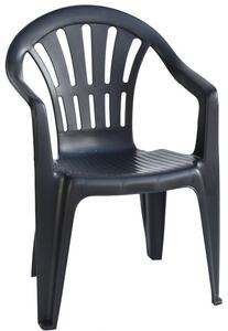 Zahradní židle KONA –⁠ plast, antracit