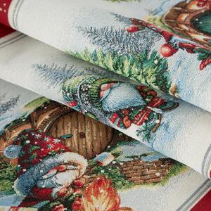 VÁNOČNÍ GOBELÍNOVÝ BĚHOUN NA STŮL XMAS 40X100 CM VZOROVANÁ