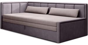 Růžová žinylková rozkládací/s úložným prostorem pohovka 214 cm Fulgeo – ELTAP
