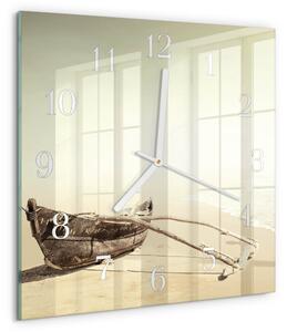Skleněné hodiny Lodž zskb-30x30-00087730