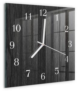 Skleněné hodiny Dřevo zskb-30x30-00092155