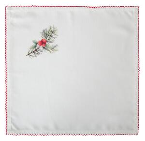 VÁNOČNÍ PROSTÍRÁNÍ NA STŮL INES13 SADA 4 KS 40X40 CM VZOROVANÁ