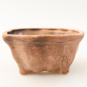 E-bonsai Keramická bonsai miska 7,5 x 7 x 3,5 cm růžová