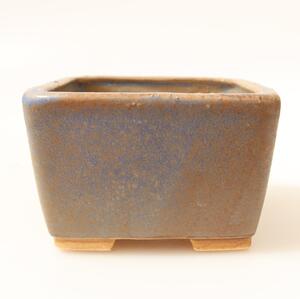 E-bonsai Keramická bonsai miska 8,5 x 8,5 x 5,5 cm modrá