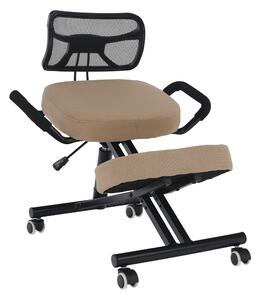 Ergonomická kancelářská židle Rusu (béžová + černá). 1040157