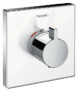 Hansgrohe Shower Select Glass - Termostatická baterie HighFlow pod omítku, bílá/chrom 15734400