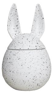 DBKD Velikonoční dóza Eating Rabbit White Dot - Large DK186