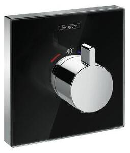 Hansgrohe Shower Select Glass - Termostatická baterie HighFlow pod omítku, černá/chrom 15734600