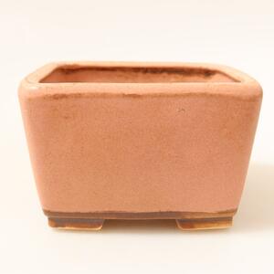 E-bonsai Keramická bonsai miska 8,5 x 8,5 x 5,5 cm růžová
