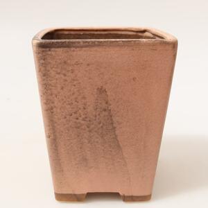 E-bonsai Keramická bonsai miska 8,5 x 8,5 x 10,5 cm růžová