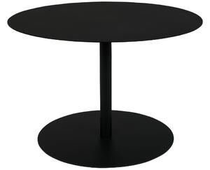 Černý kovový konferenční stolek ZUIVER SNOW ROUND 60 cm