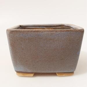 E-bonsai Keramická bonsai miska 13 x 13 x 8 cm modrá