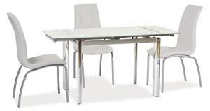 Skleněný rozkládací stůl Sego165, 100-150x70cm