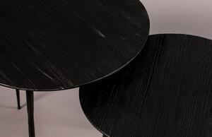 Černý borovicový odkládací stolek DUTCHBONE Pepper 45 cm
