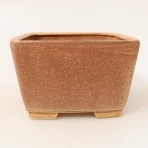 E-bonsai Keramická bonsai miska 13 x 13 x 8 cm růžová