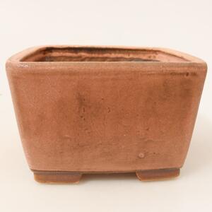 E-bonsai Keramická bonsai miska 13 x 13 x 8 cm růžová