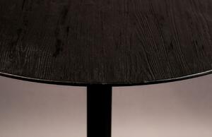 Černý borovicový bistro stolek DUTCHBONE Braza Round 75 cm