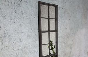 Černé stojací/závěsné zrcadlo DUTCHBONE Vintage Window