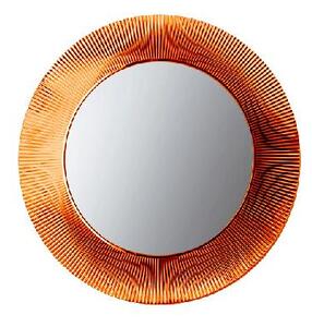 Laufen Kartell - Zrcadlo v rámu, průměr 780 mm, oranžová H3863310820001