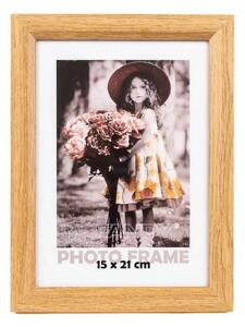 FANDY Dřevěný fotorámeček Bevel 15x21 2 hnědý