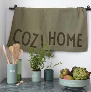 Design Letters Set bavlněných utěrek Cozy & Home - Olive DL162