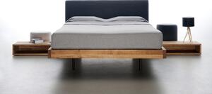 SMOOTH Elegantní moderní design postele z masivu čalouněné čelo