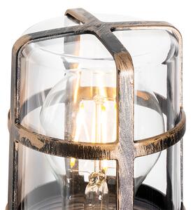 Vintage venkovní nástěnná lampa mosaz IP54 20,8 cm - Kiki