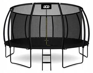 Zahradní trampolína Aga Sport Exclusive 500 cm s ochrannou sítí a žebříkem, černá