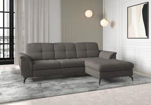 ROHOVÁ SEDAČKA, textil, barvy grafitu Sit & More - Sedací soupravy, Online Only